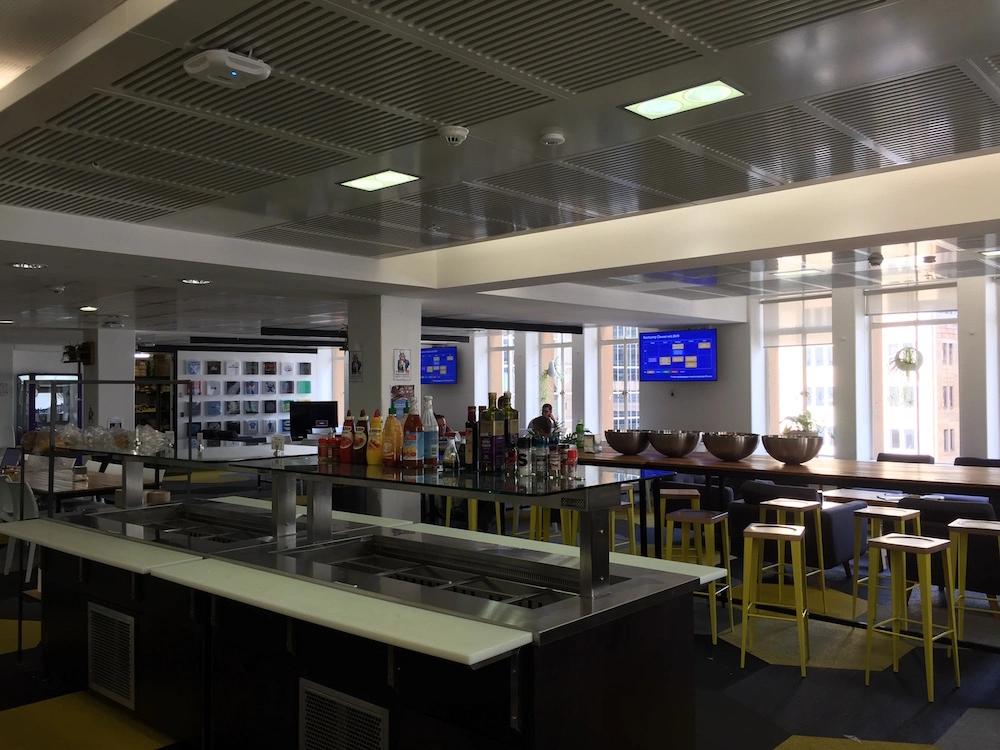 One of Atlassian's kitchens. Quite empty after a lunch